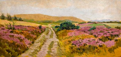 Landschap met heide door Sunderland Rollison