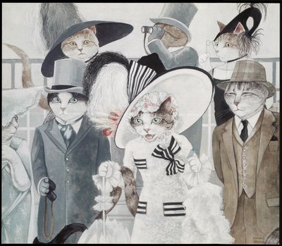 Illustratie uit de Film Cats (pub. 2006) door Susan Herbert