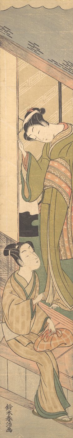 Prent, ca. 1770 door Suzuki Haruji