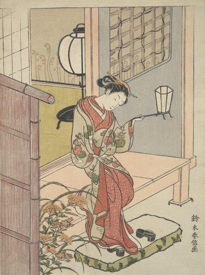 Prent, ca. 1762 door Suzuki Harunobu
