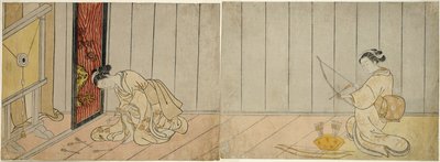 De Boogschietgalerij, 1765 door Suzuki Harunobu