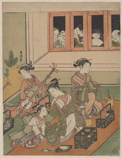  door Suzuki Harunobu