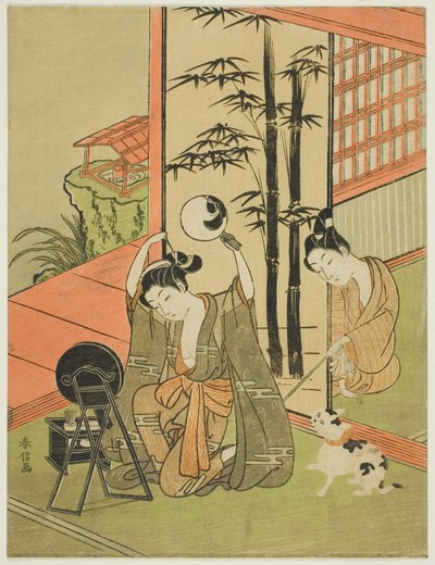 Haar Voet Kietelen door Suzuki Harunobu