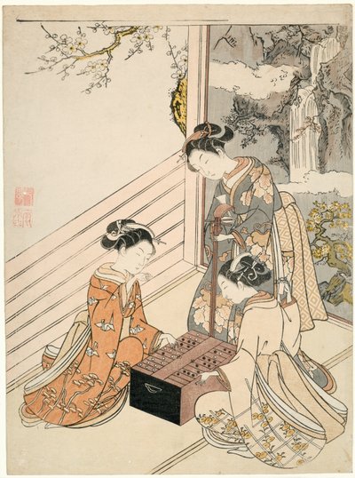 Het spel bekijken door Suzuki Harunobu