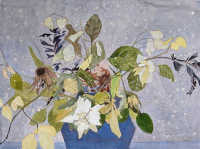 Herfststelen, 2022 (aquarel op papier) door Suzy Fasht