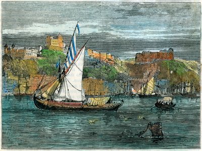 Uitzicht op Porto, Portugal, ca. 1880 door Swain