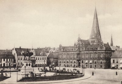 Zweden: Skåne, Malmö, Stortorget en het stadhuis door Swedish Photographer