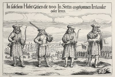 Ierse soldaten in dienst van Gustavus Adolphus, 1631 door Swedish School