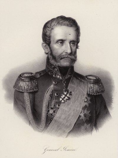 Antoine Henri, Baron van Jomini, Zwitserse generaal en militair historicus (gravure) door Swiss School