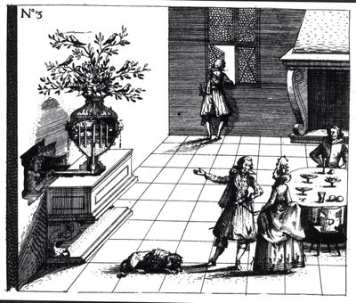 Vogelzang Muzikale Boom, gepubliceerd ca. 1670 door Swiss School