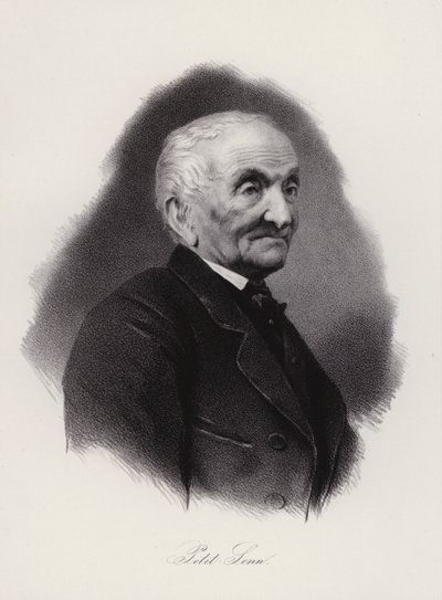 Jean Antoine Petit-Senn, Zwitserse dichter (gravure) door Swiss School