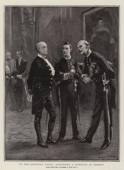 Bij de Levee van de Spreker, een Belangrijke Vraag Bespreken door Sydney Prior Hall