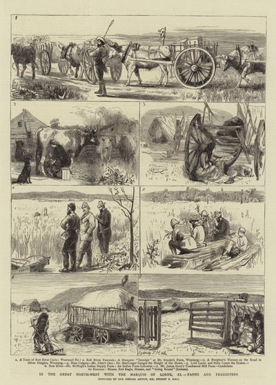 In het Grote Noordwesten met de Markies van Lorne, XI, Boerderijen en Vrachtrijders door Sydney Prior Hall