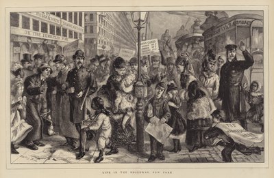 Leven op Broadway, New York door Sydney Prior Hall
