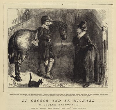 Sint Joris en Sint Michael door Sydney Prior Hall