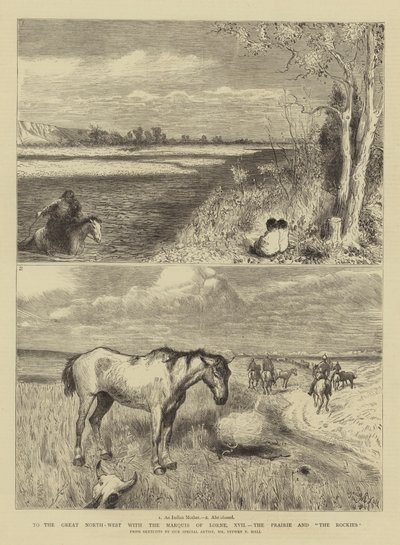 Naar het grote noordwesten met de Markies van Lorne, XVII, de Prairie en de Rockies door Sydney Prior Hall