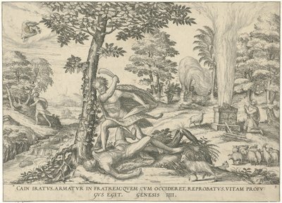 Kaïn en Abel door Symon Novelanus (attributed to)