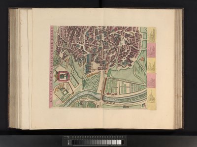 Gezicht op de plaats Vélez-Málaga door Symon Novelanus (possibly)