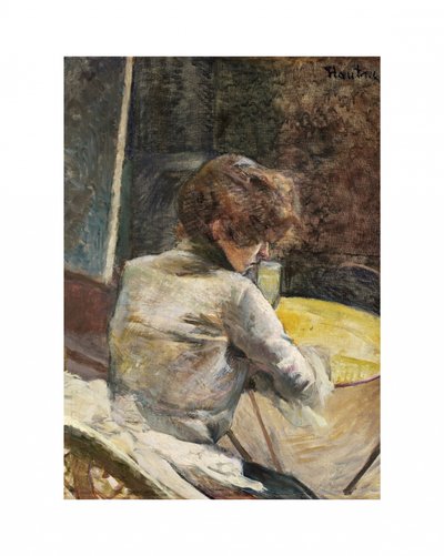 Wachten (ca. 1887) door TOULOUSE LAUTREC