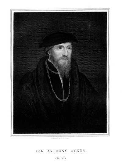 Sir Anthony Denny, hoveling van Hendrik VIII, 1827 door T. A. Dean