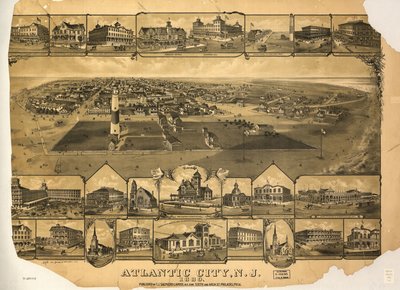 Atlantic City, N.J. 1880. LOC 75694710 door T. J. Shepherd Landis