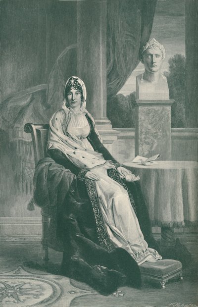 Marie-Laetitia Ramolino Bonaparte - Moeder van Napoleon I, ca. 1800-1804, 1896 door T. Johnson