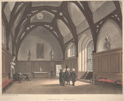 Lambeth Palace door T. and Pugin A.C. Rowlandson