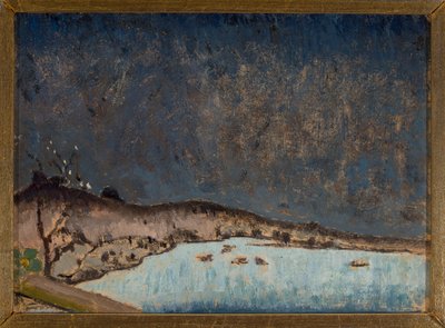 Landschap met wolken door Tadeusz Makowski
