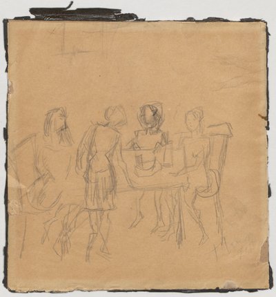 Am Tisch door Tadeusz Makowski