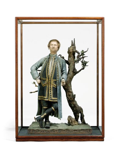 Geverfde kleifiguur traditioneel geïdentificeerd als David Garrick, c.1770 door Tan Che Qua Tan Che Qua