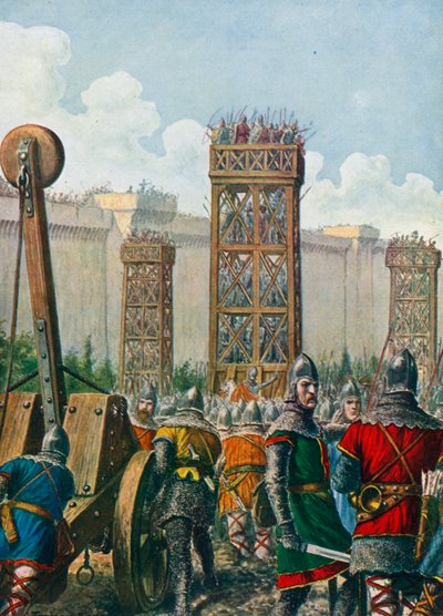 Byzantijnse generaal Belisarius verovert Rome in 536 door Tancredi Scarpelli
