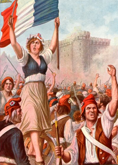 Franse Revolutie - De bestorming van de Bastille door Tancredi Scarpelli
