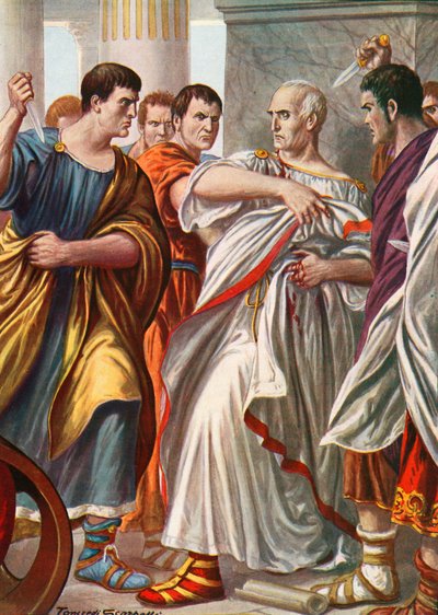 De moord op Julius Caesar door Tancredi Scarpelli