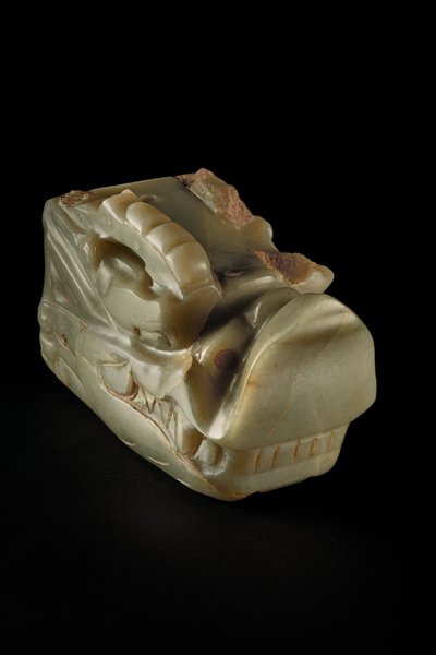 De Junkunc Jade Drakenkop door Tang Dynasty Chinese School