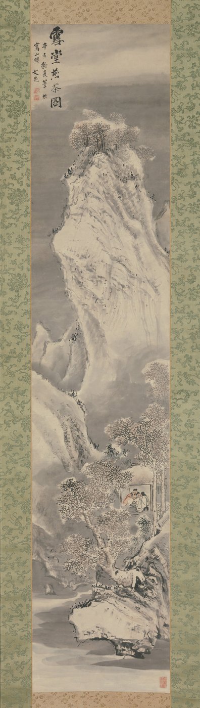 Thee Zetten in een Met Sneeuw Bedekte Hut, 1791 door Tani Buncho