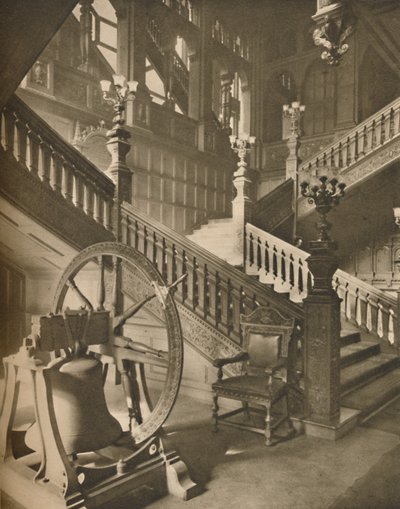 Prachtige Trap van Grocers Hall en de Grote Vlaamse Bel genaamd Martin, ca. 1935 door Taylor