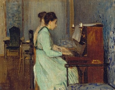 Pianoles, ca. 1868 door Telemaco Signorini