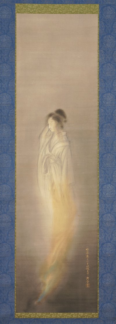 Geest [rechts van een paar], juli 1900 (inkt en lichte kleur op zijde) door Terasaki Kogyo