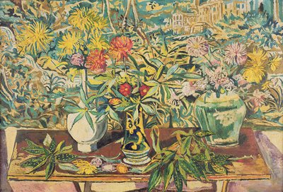 Herfstchrysanten door Theo Garman