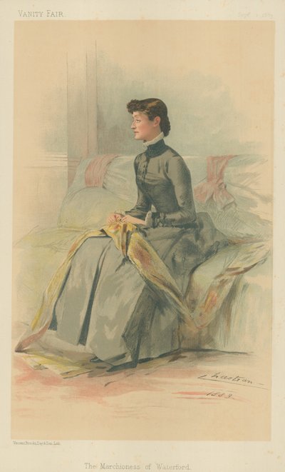 De Markiezin van Waterford, 1 september 1883, Vanity Fair cartoon door Theobald Chartran