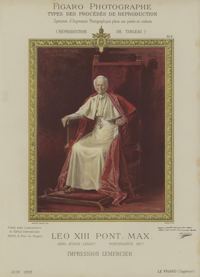 Paus Leo XIII door Theobald after Chartran