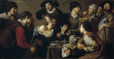 De kwakzalver, 1620-1625 door Theodor Rombouts