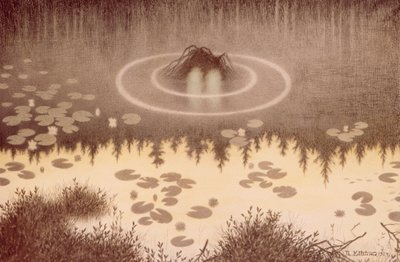 Waterspriet (Nokken) door Theodor Severin Kittelsen