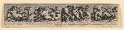 Decoratief Paneel: Zeemonsters door Theodor de Bry