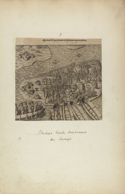 Quomodo en Qua Ratione in Hostium Manus Incidierim. (uit boek, Americae, deel drie) door Theodor de Bry