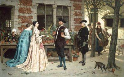 De Bloemenverkoper door Theodore Ceriez