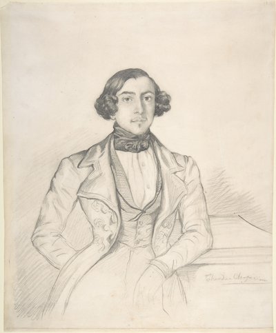 Graaf Philibert-Oscar de Ranchicourt door Théodore Chassériau
