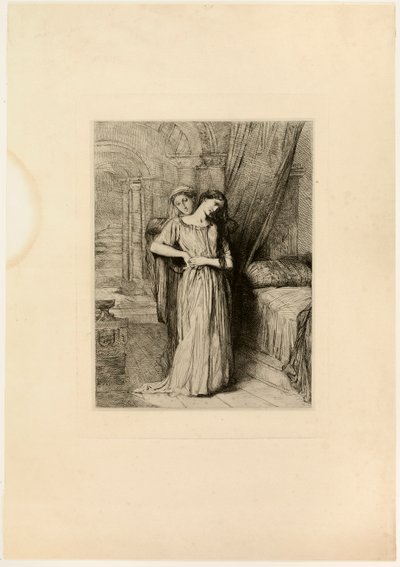 Als Ik Voor U Sterf, plaat acht uit Othello door Théodore Chassériau