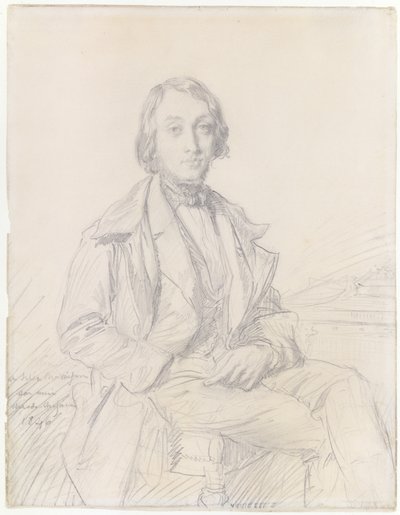 Portret van Félix Ravaisson door Théodore Chassériau