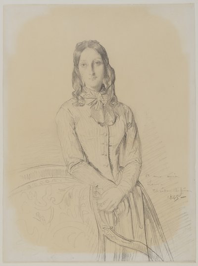 Portret van Madame Ravaisson door Théodore Chassériau